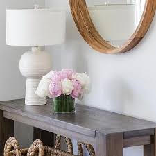 Round Glass Top Foyer Table