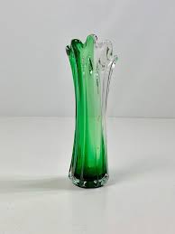 bergdala crystal glass vase made in