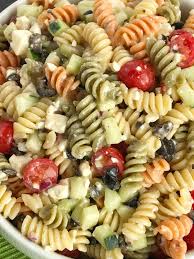 easy italian pasta salad together as