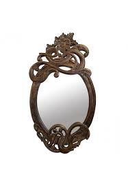 Hand Carved Wood Decorative Wall Mirror