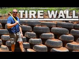 A Tire Wall Free Tire Retaining Wall
