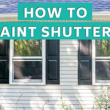 To Paint Shutters To Improve Curb Appeal