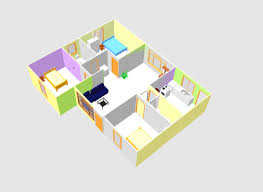 3d house plan with dwg cad file