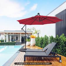 10 Feet Patio Cantilever Umbrella With