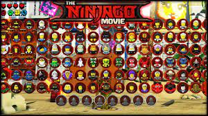 LEGO Ninjago The Movie - ALL CHARACTERS UNLOCKED! - YouTube