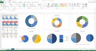 excel template doughnut charts