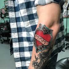 Most commonly, the symbol is associated with love, but can also represent courage, or be inked as a memorial to honor loved ones who have passed. 30 Cool Guys With Sweet Mom Tattoos Cafemom Com