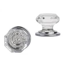 Clear Old Town Glass Cabinet Knob 1 3
