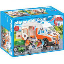 Juego life juguettos / videojuegos y consolas segunda mano Playmobil City Life Ambulancia Con Luces 70049