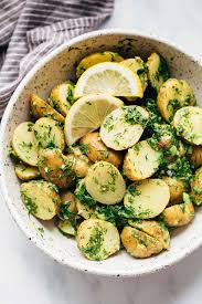 healthy lemon dill potato salad no