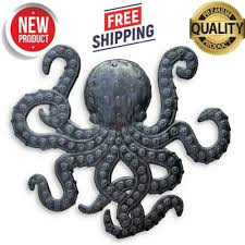Octopus Metal Sculpture Wall Decor Hand