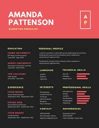 Modern Red Resume Templates Magdalene Project Org