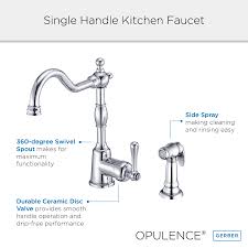 stainless steel once kitchen faucet