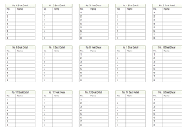 Seating Chart Template Business Mentor