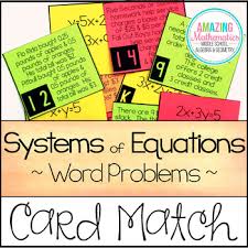 systems of equations word problem