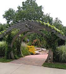 garden arbors and arches metal stone