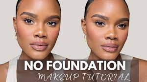 no foundation makeup tutorial easy