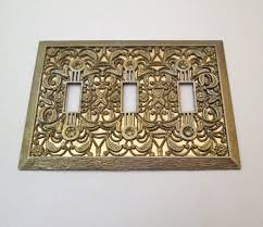 Vintage Light Switch Cover Filigree Decorative Switch Plate Triple Toggle Switch Cover Th Decorative Switch Plate Vintage Light Switches Light Switch Covers
