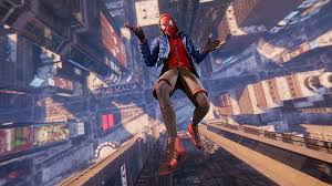 miles mes spider man falling cool