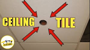 ceiling tile sprinkle hole cutting