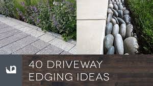Paved driveway with interlock detail. 40 Driveway Edging Ideas Youtube