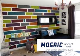 mosaic accent wall bedroom makeover