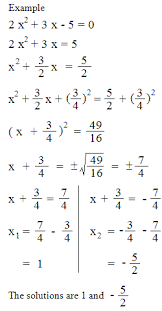quadratic equation in one variable