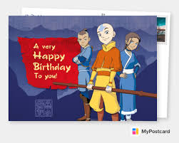 Try a cool avatar editor. Avatar The Last Airbender A Very Happy Birthday To You Birthday Cards Quotes Send Real Postcards Online