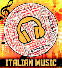 Italian Music Indicates Sound Tracks And Audio Stock Photo