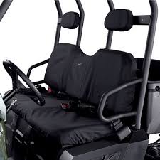 Utv Bench Seat Cover Black Polaris