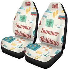 Set Of 2 Car Seat Covers Summer Travel