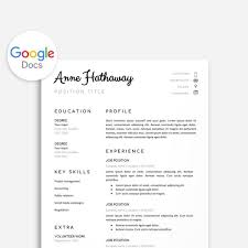 Need a free, professional resume template for google docs? Google Doc Resume Template Resume Template Google Doc Google Etsy