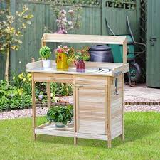 Herbst Potting Bench Table With Storage