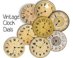 Vintage Clock Dial Faces 8 4 Inch Craft