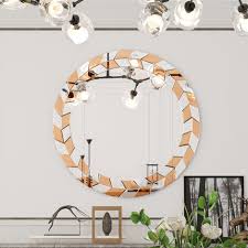 60cm Wall Mirror Round Accent Mirror