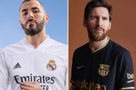 2020 21 real madrid tracksuit soccer jacket full zipper tracksuit 20 21 polo shirt +pants real madrid maillot jersey training. Real Madrid And Barcelona Release New Home And Away Kits For 2020 21 Season As Benzema Messi And Co Pose Up