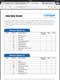 Totalgym Total Body Circuit Fitness Workouts Gym