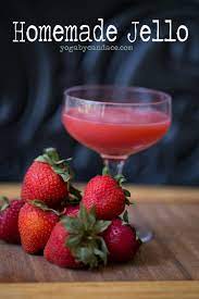 homemade strawberry jello yogabycandace