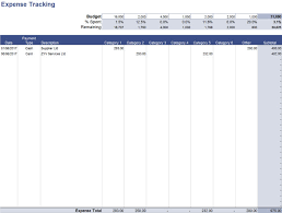 Expense Tracking Template Expense Budget Spreadsheet