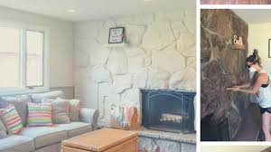 How To Paint A Stone Or Brick Fireplace
