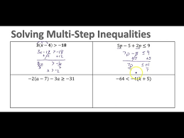 Solving Multi Step Inequalites One