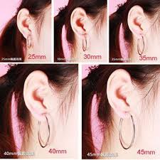 Hoop Earring Sizes Google Search Silver Hoop Earrings
