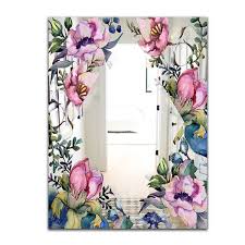 Pink Wall Mounted Mirror