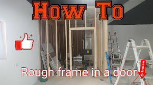 size and rough frame a door opening
