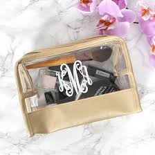 personalized clear makeup bag marleylilly