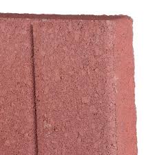 red concrete brickface square