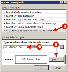 excel conditionally formatting aging