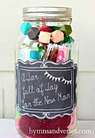 mason jar gift for the new mom hymns