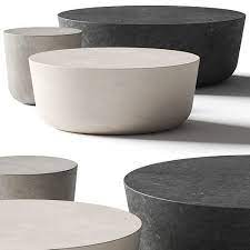 Cb2 Exclusive Cap Cement Coffee Tables