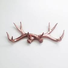 any color faux deer antlers rose